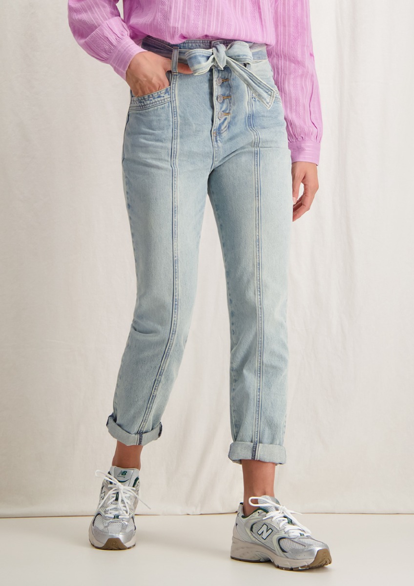 diefstal staal limoen High waist jeans | Hoge spijkerbroek | Circle Of Trust official webshop