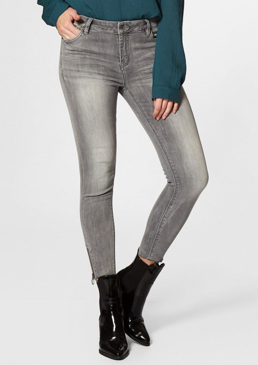 compressie Celsius ambulance Debbie grijze cropped skinny jeans voor dames | Circle Of Trust official  webshop