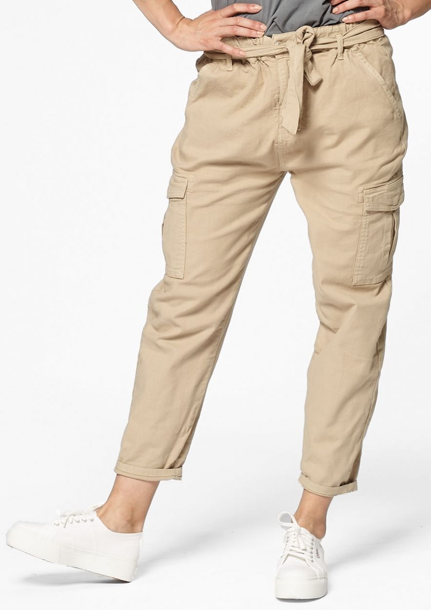 Marla beige cargo pants voor dames | Circle Of Trust official webshop
