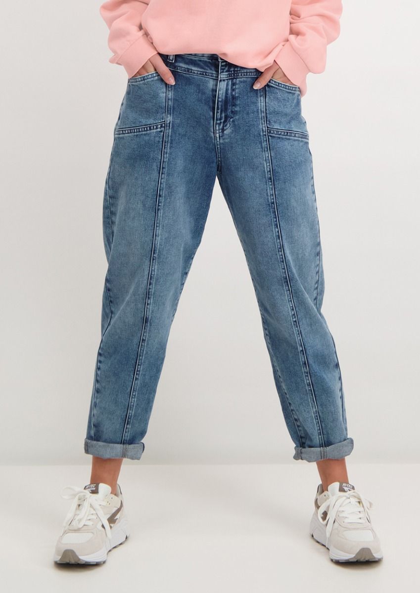 Zich verzetten tegen Eindeloos delen Lauren blauwe cropped jeans met relaxed mom fit voor dames | Circle Of  Trust official webshop