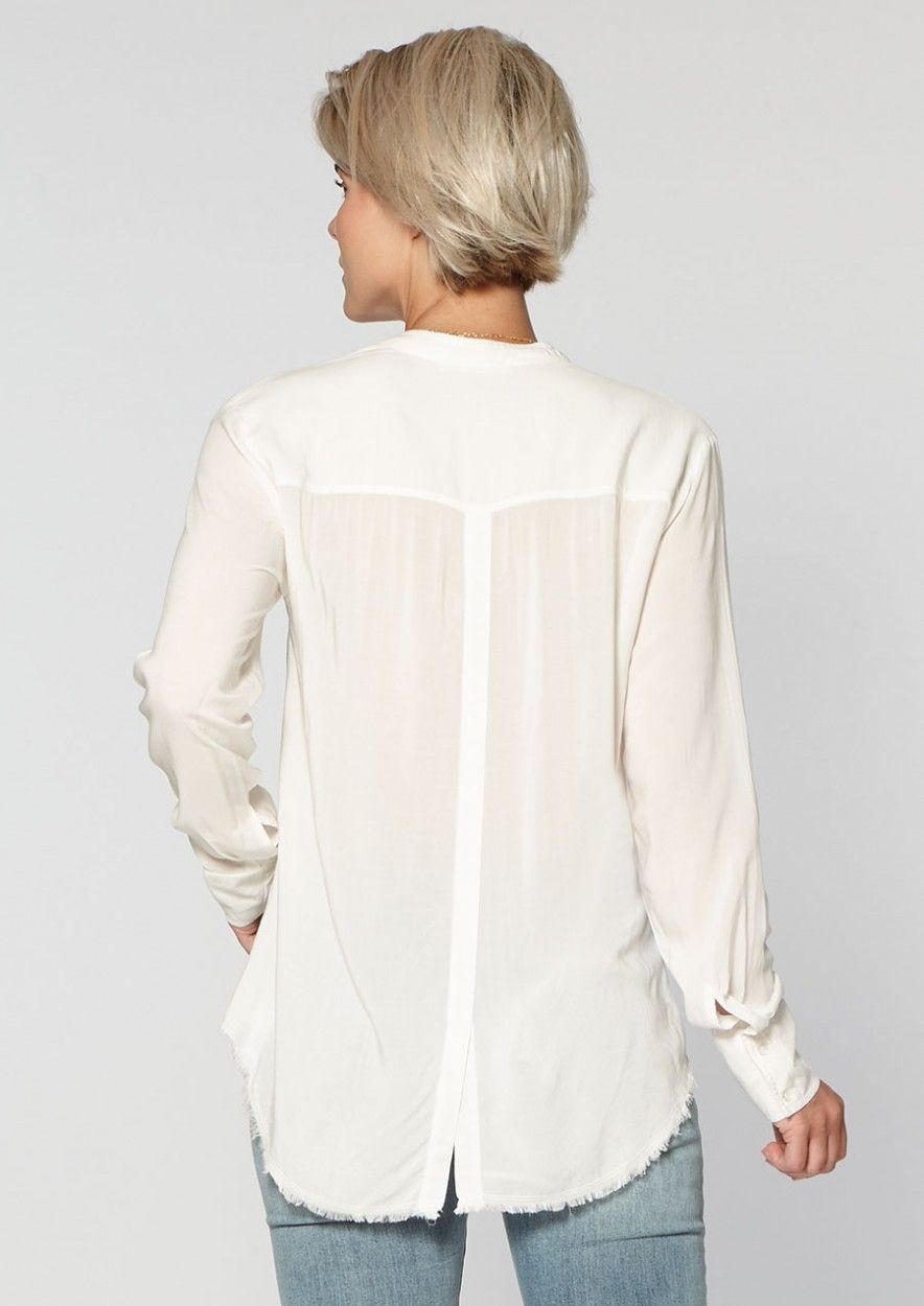 Zomerse Blouse Voor Dames Lola White Bleached Circle Of Trust Official Webshop 